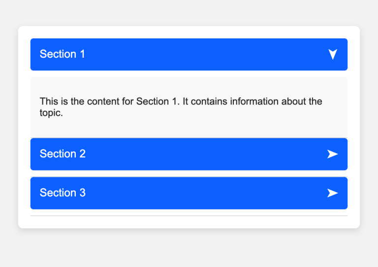 Accordion Component Example